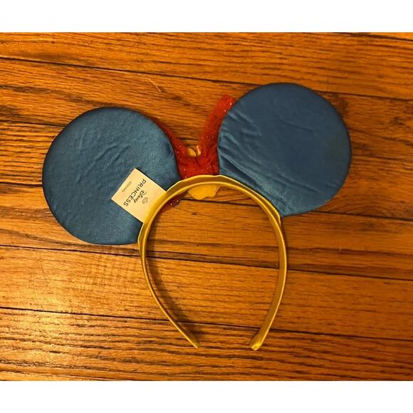 Disney Princess Snow White Mickey Ears Headband Disneyland Bow Singing Birds - Picture 3 of 3